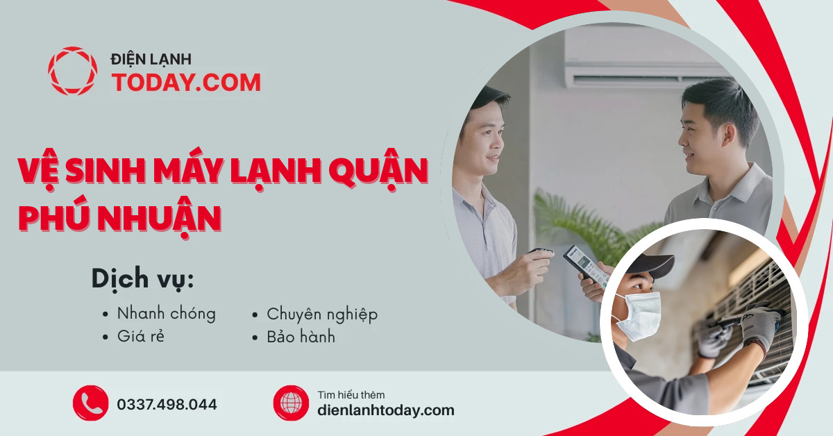 Vệ sinh máy lạnh quận Phú Nhuận