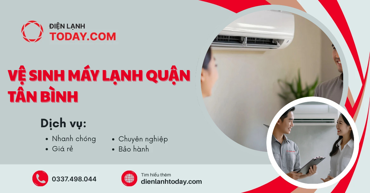 Vệ sinh máy lạnh quận Tân Bình
