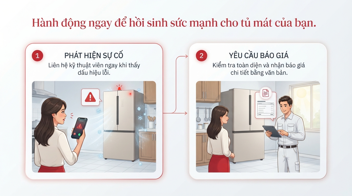 Bảng Giá Sửa Tủ Mát Cập Nhật Mới Nhất: Chi Tiết Từng Lỗi Phổ Biến