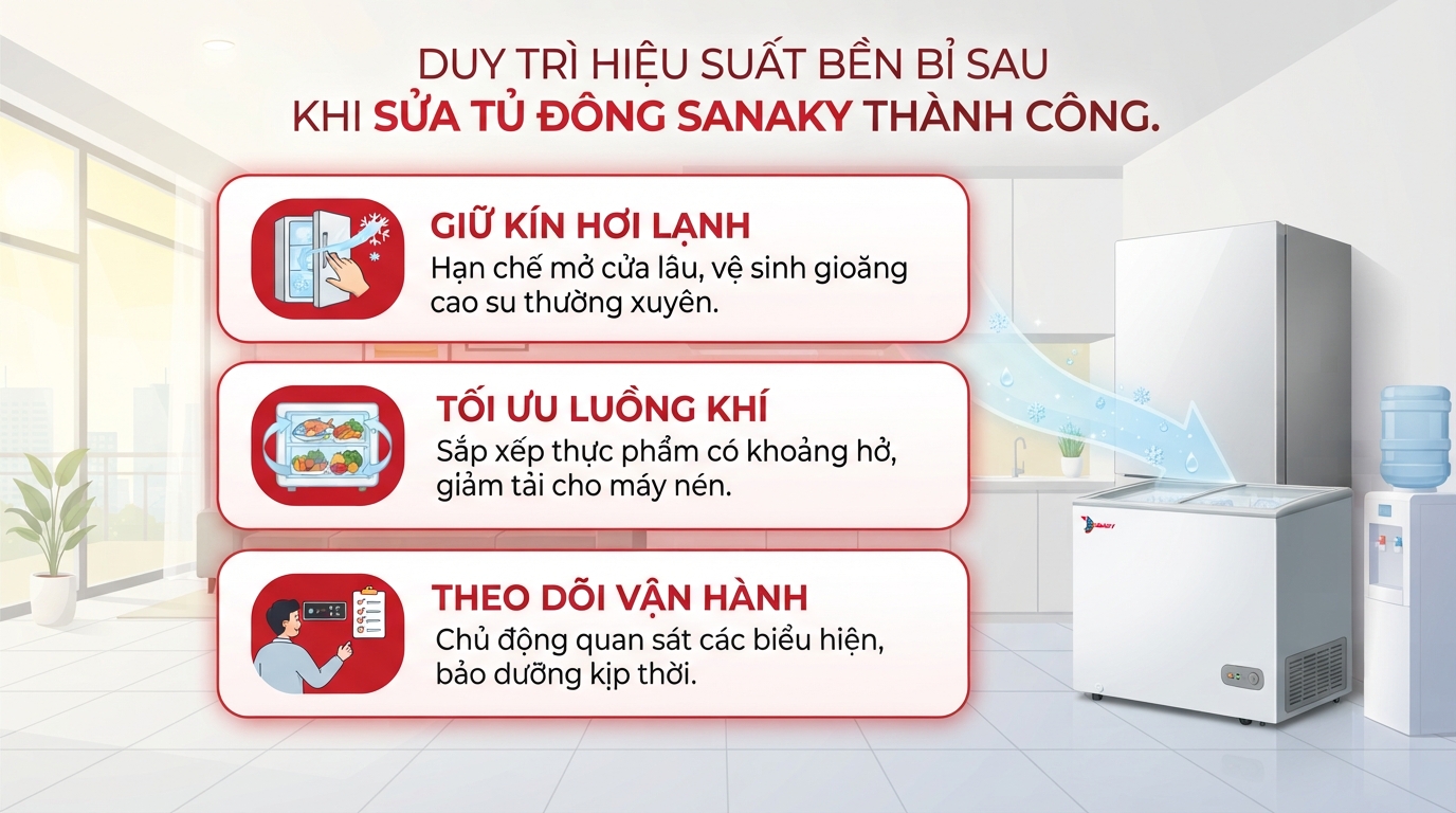 Cách sửa tủ đông Sanaky tại nhà đúng cách và chuẩn kỹ thuật