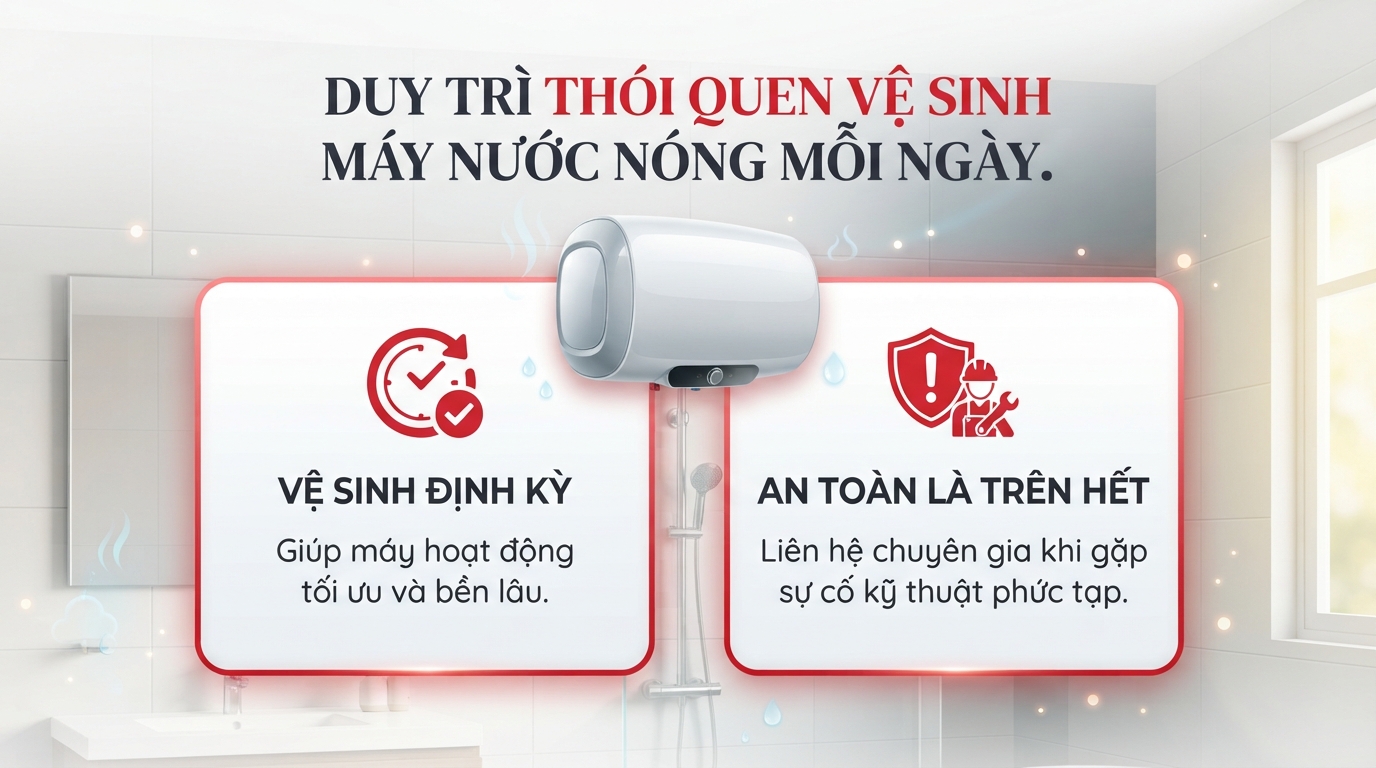 Cách Vệ Sinh Máy Nước Nóng Panasonic Đúng Chuẩn Tại Nhà