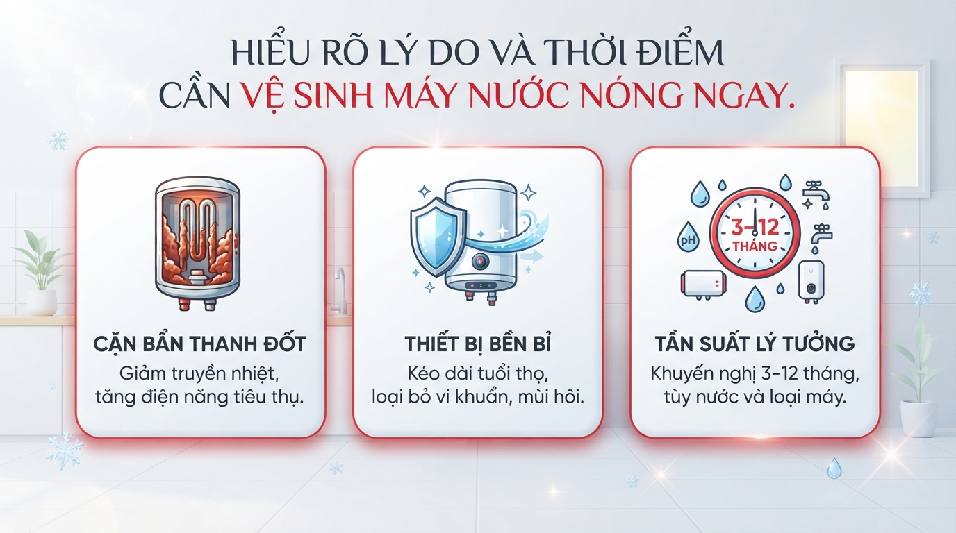 Chuẩn bị đầy đủ tua vít, cờ lê, bút thử điện và bảo hộ trước khi vệ sinh.