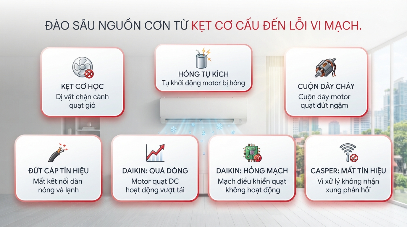 Đo thông mạch dây dẫn giúp phát hiện điểm đứt ngầm trước khi can thiệp bo mạch.