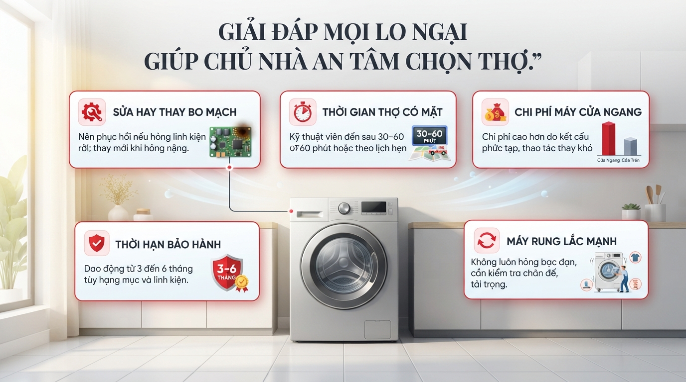 Giải đáp mọi lo ngại giúp chủ nhà an tâm chọn thợ.