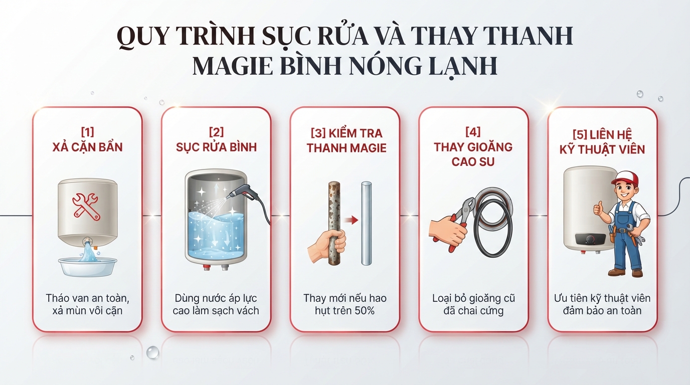 Ngâm đầu vòi sen vào giấm loãng giúp hòa tan mảng bám canxi gây tắc nghẽn tia nước.