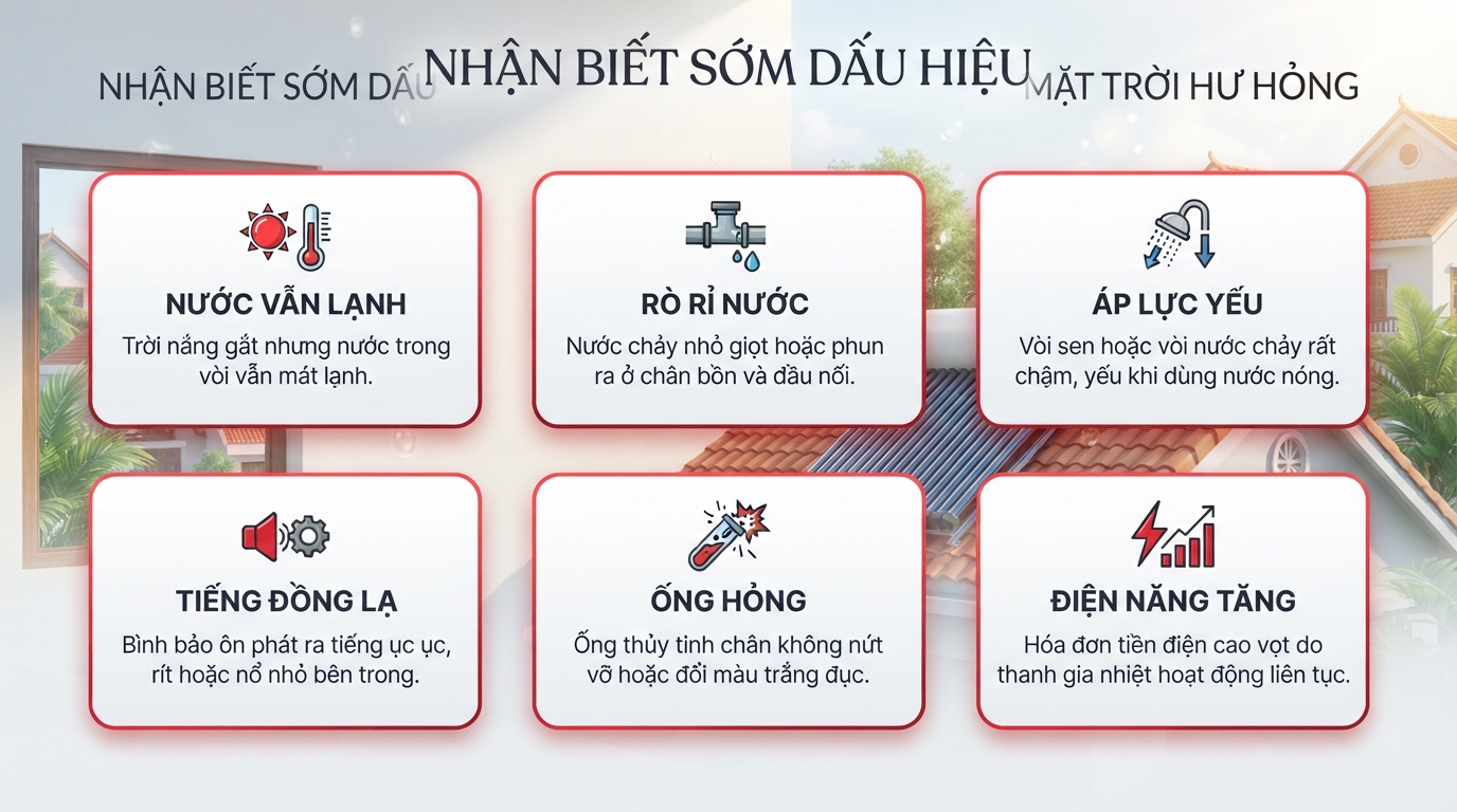 Ống chân không đổi màu trắng đục và đường ống PPR lão hóa cần thay mới.