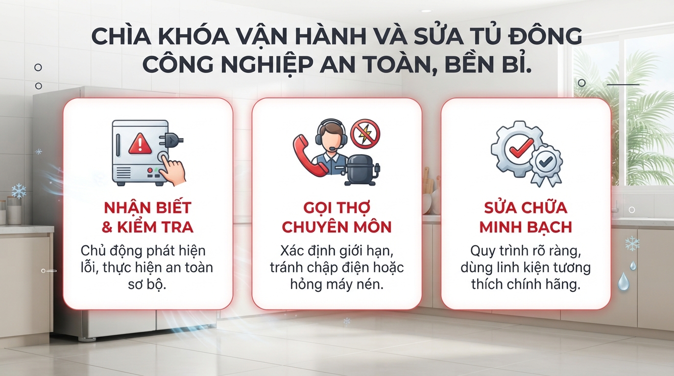 Phân loại các dòng thiết bị phổ biến khi sửa tủ đông công nghiệp hiện nay.