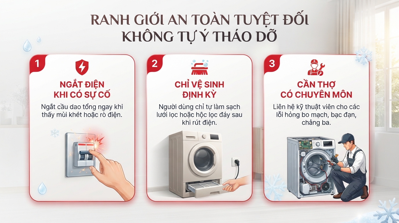 Ranh giới an toàn tuyệt đối không tự ý tháo dỡ.