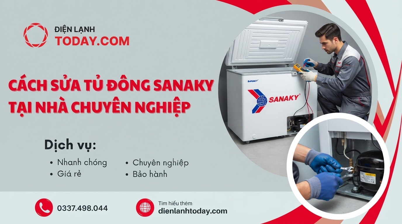 Cách sửa tủ đông Sanaky tại nhà đúng cách và chuẩn kỹ thuật