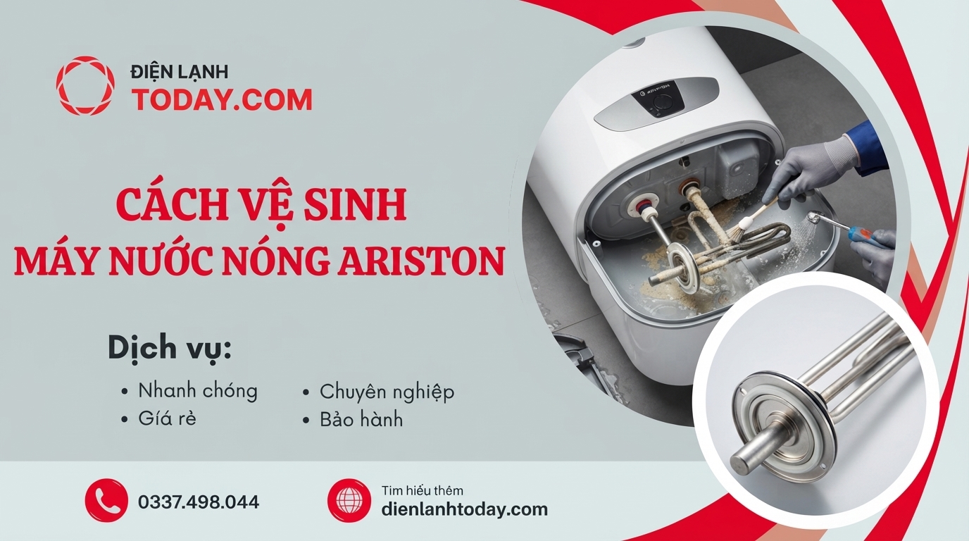 Cách vệ sinh máy nước nóng Ariston đúng kỹ thuật tại nhà