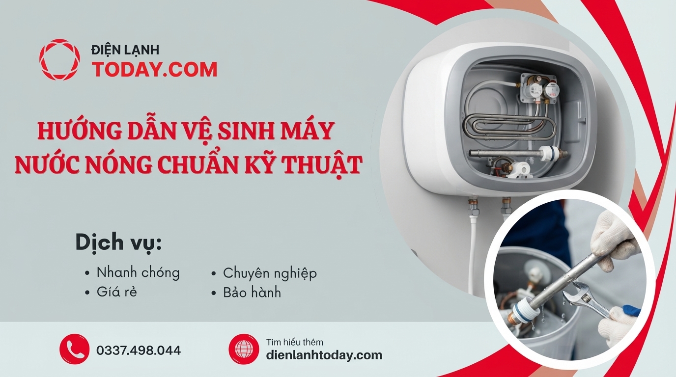 Hướng dẫn vệ sinh máy nước nóng nóng lạnh chuẩn kỹ thuật