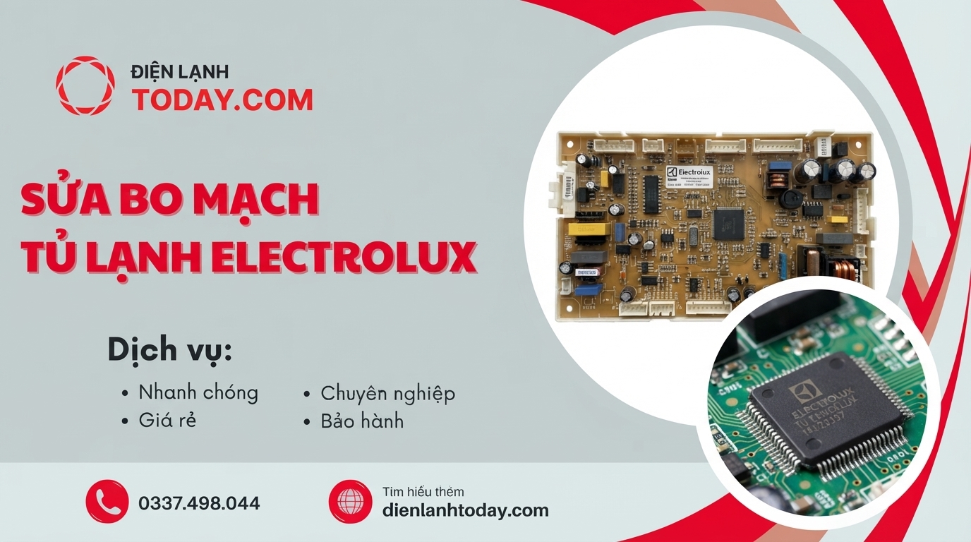 Sửa bo mạch tủ lạnh Electrolux: Bảng giá và lưu ý kỹ thuật