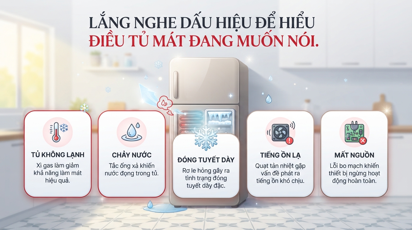 Sơ đồ quyết định sửa hoặc mua mới dựa trên độ tuổi tủ và dự toán chi phí thực tế.