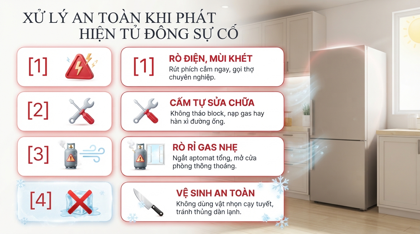 Sửa chữa tủ đông Alaska tại nhà: Uy tín, linh kiện chính hãng