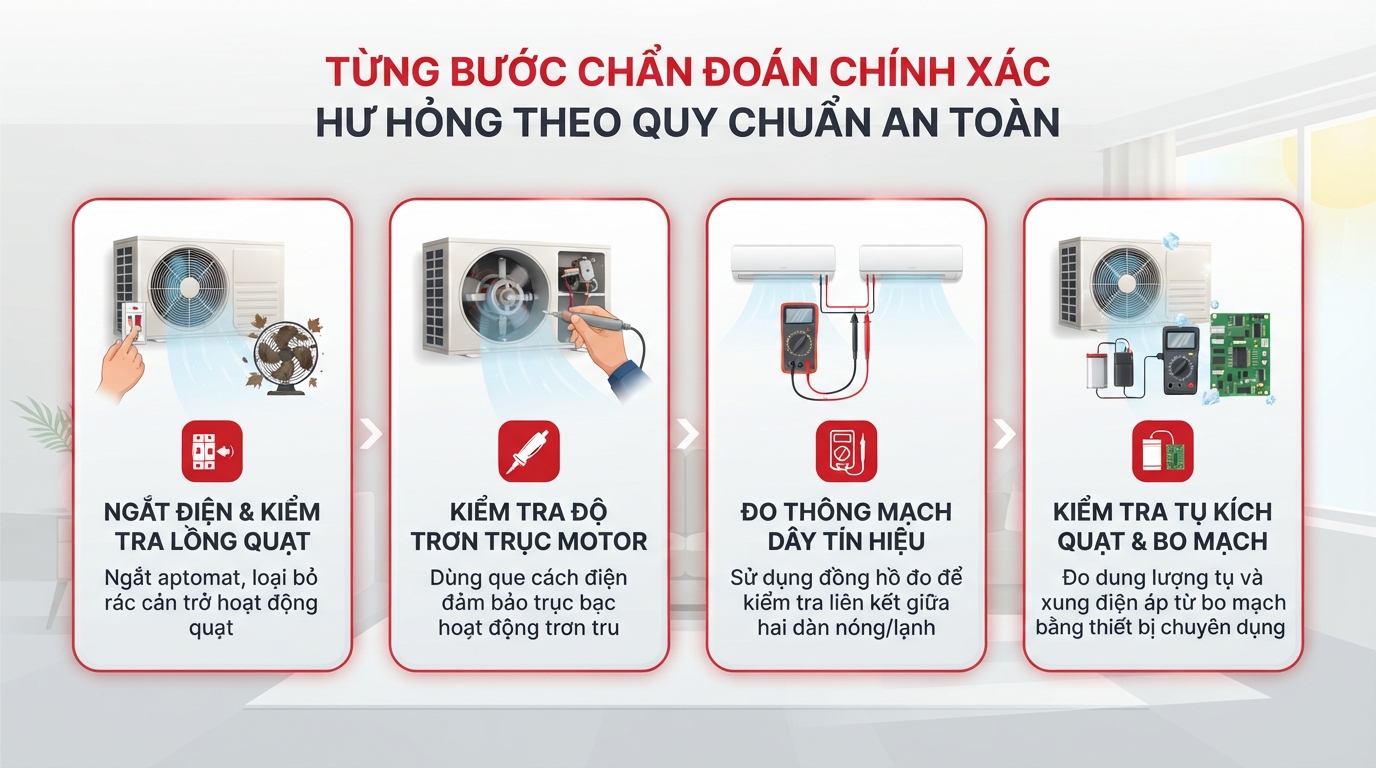 Sửa điều hòa báo lỗi E7: Nguyên nhân và cách xử lý triệt để