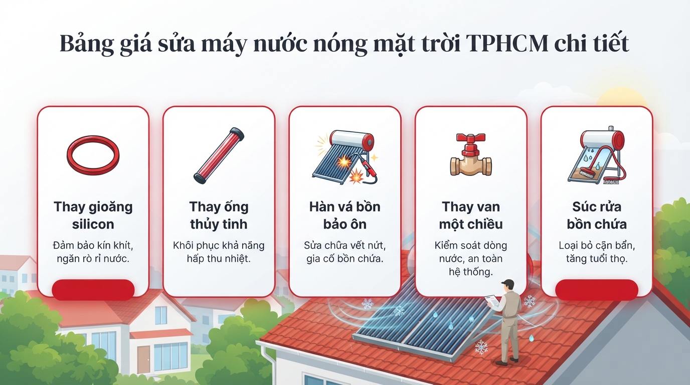Sửa Máy Nước Nóng Mặt Trời TPHCM: Khắc Phục Nhanh Và Ổn Định