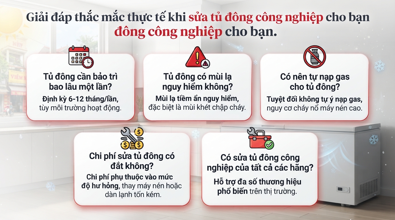 Sửa Tủ Đông Công Nghiệp: Chẩn Đoán Và Khắc Phục Lỗi Hiệu Quả
