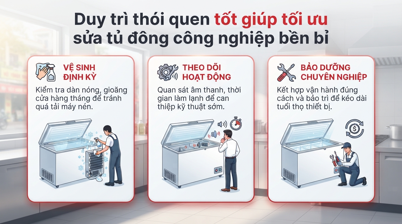 Sửa Tủ Đông Công Nghiệp: Chẩn Đoán Và Khắc Phục Lỗi Hiệu Quả