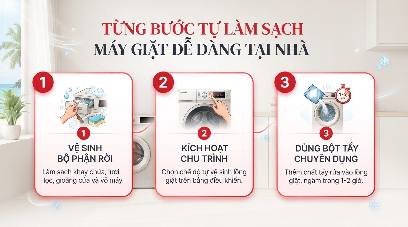 Tự tháo mâm giặt không đúng kỹ thuật dễ gây hỏng ren và lệch lồng.