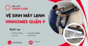 Quy trình vệ sinh máy lạnh tại Vinhomes Quận 9