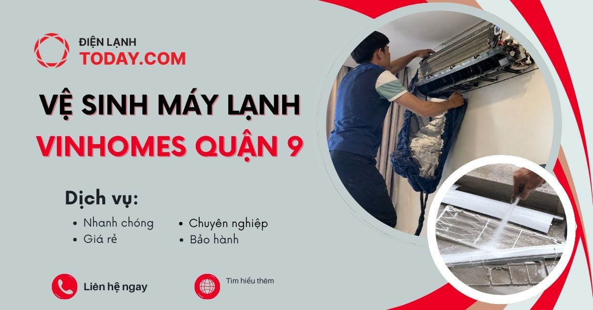 Quy trình vệ sinh máy lạnh tại Vinhomes Quận 9