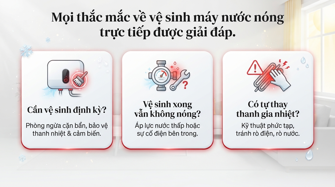 Vệ sinh máy nước nóng trực tiếp: Hướng dẫn chi tiết và an toàn